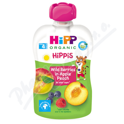 HiPP BIO 100% ovoce Jablko-Broskev-Lesní ov. 100g